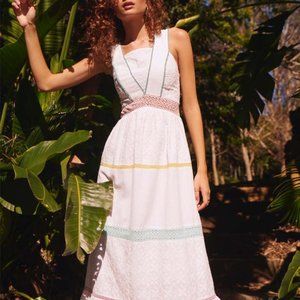 Tigerlily Namita White Maxi Dress Nwt 